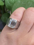 5ct Emerald Lab Diamond Ring - La Maison Val D'or