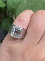 5ct Emerald Lab Diamond Ring - La Maison Val D'or