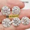 D'vins Jewels Factory Pricebig Carat Loose Diamond 15.21ct F VS1 Round Cut Lab Grown IGI Certified La Maison Val D'or