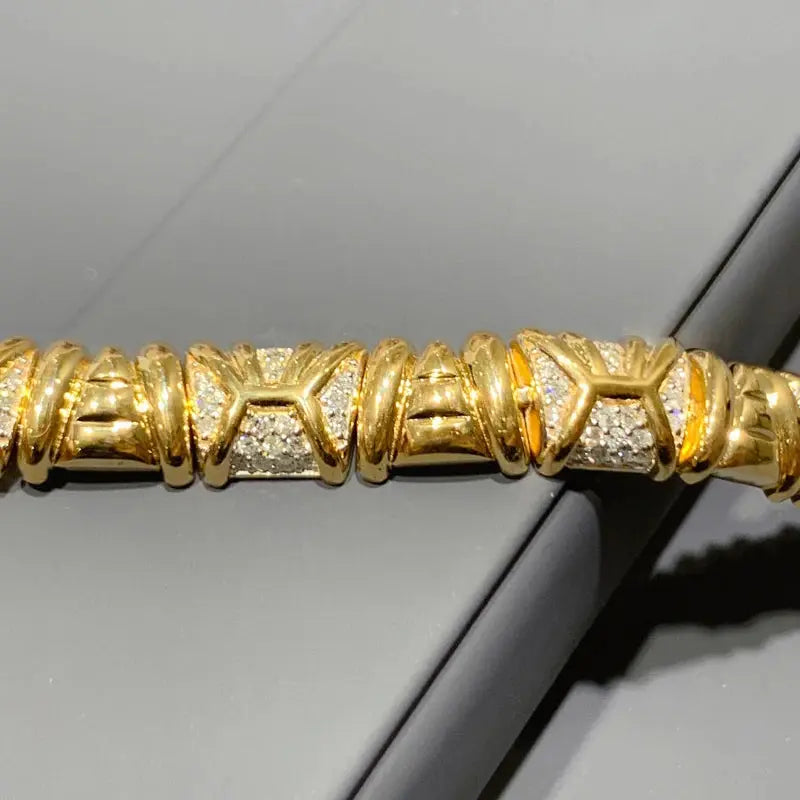 18K Gold 1.16ct Diamond Bracelet - La Maison Val D'or