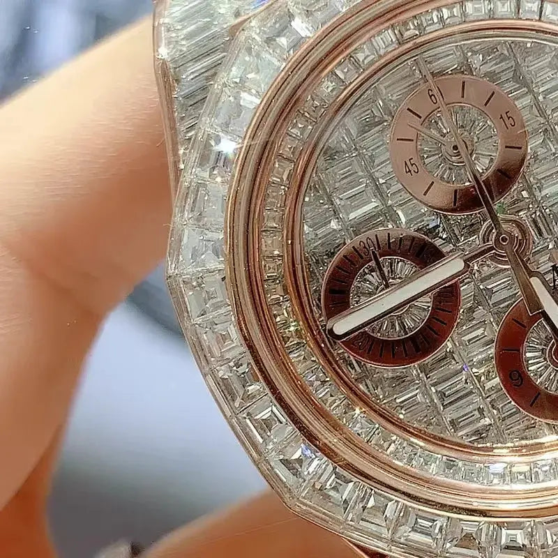 VVS Lab Diamond Gold Watch - La Maison Val D'or