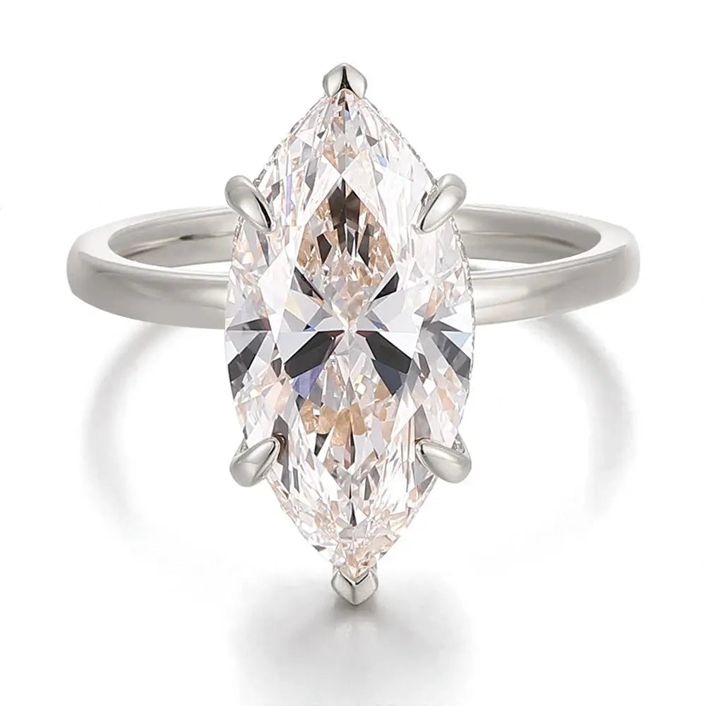 11 CT Marquise Lab Diamond Ring - La Maison Val D'or