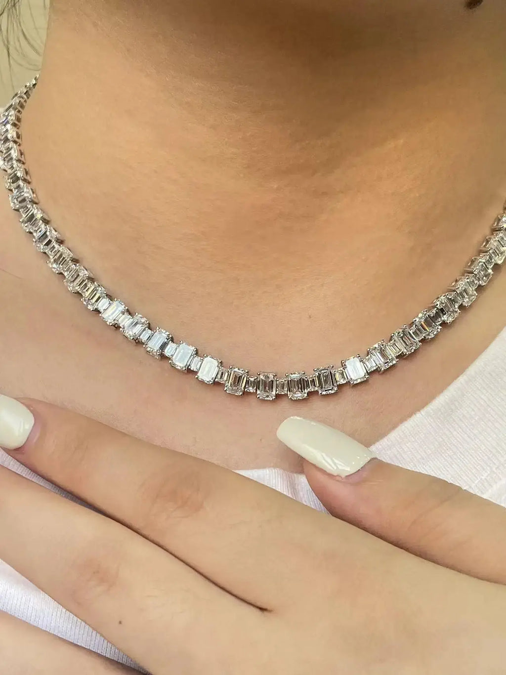 32.6CT Lab Diamond Necklace - La Maison Val D'or
