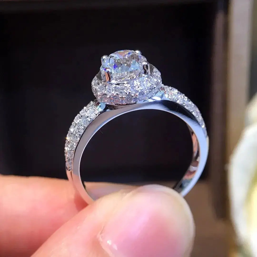 18K Gold Diamond Ring 1.524ct - La Maison Val D'or