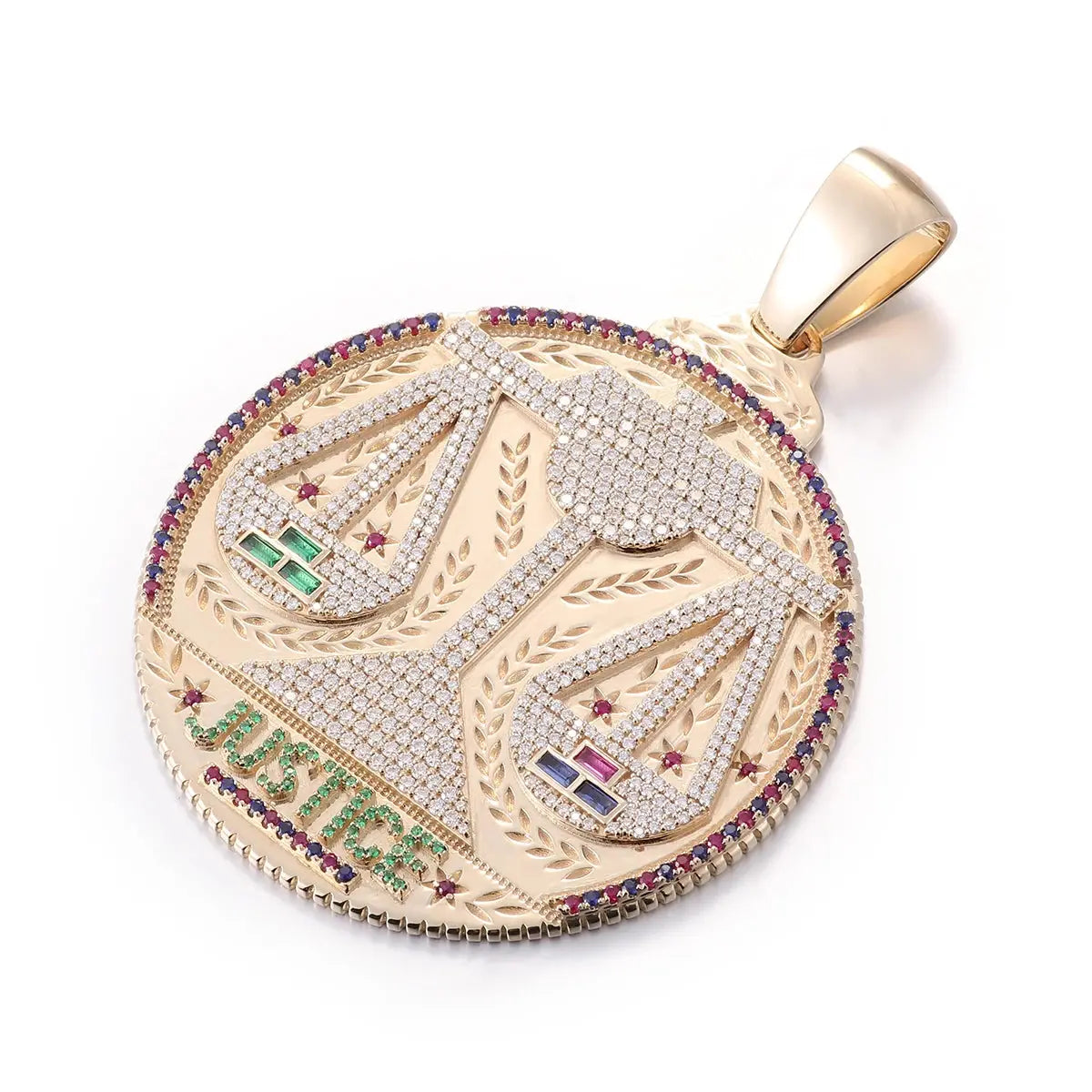 10K Gold Moissanite Pendant - La Maison Val D'or