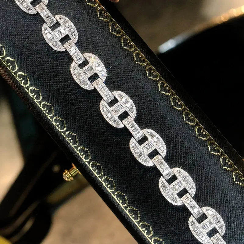 6.0ct Diamond White Gold Bracelet - La Maison Val D'or