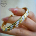 18K Gold Diamond Bangle - La Maison Val D'or