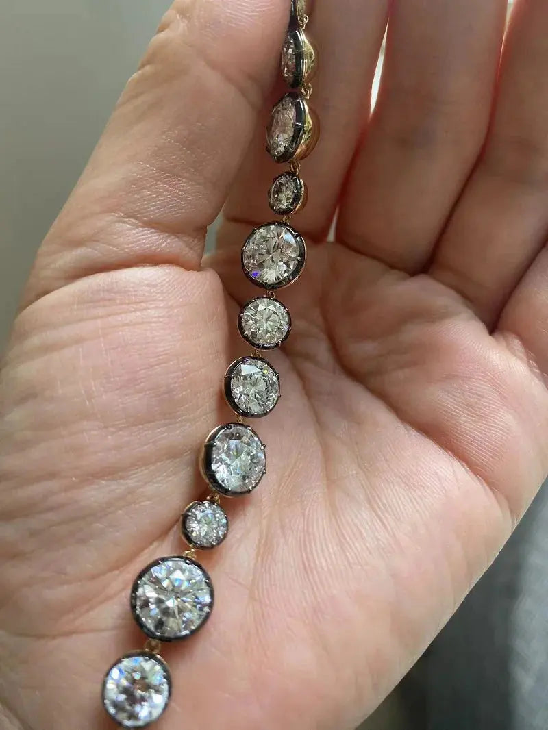Custom 14K Lab Diamond Bracelet - La Maison Val D'or