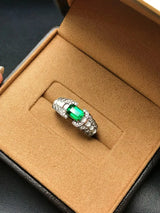 Emerald Diamond Snake Ring - La Maison Val D'or