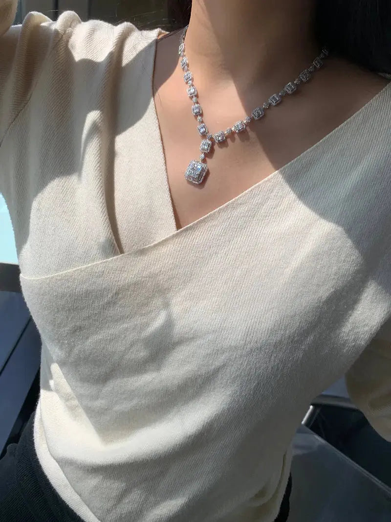 5ct Natural Diamond Necklace - La Maison Val D'or
