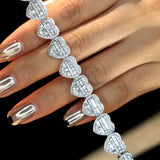 سوار قلب ماس 5.5ct - La Maison Val D'or