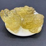 Natural Citrine Wealth Toad - La Maison Val D'or