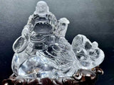 45cm White Crystal Buddha - La Maison Val D'or