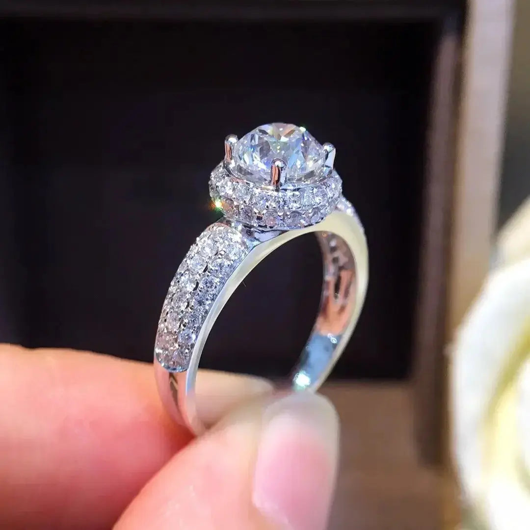 18K Gold Diamond Ring 1.524ct - La Maison Val D'or