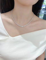 10 Carat Platinum Diamond Necklace - La Maison Val D'or