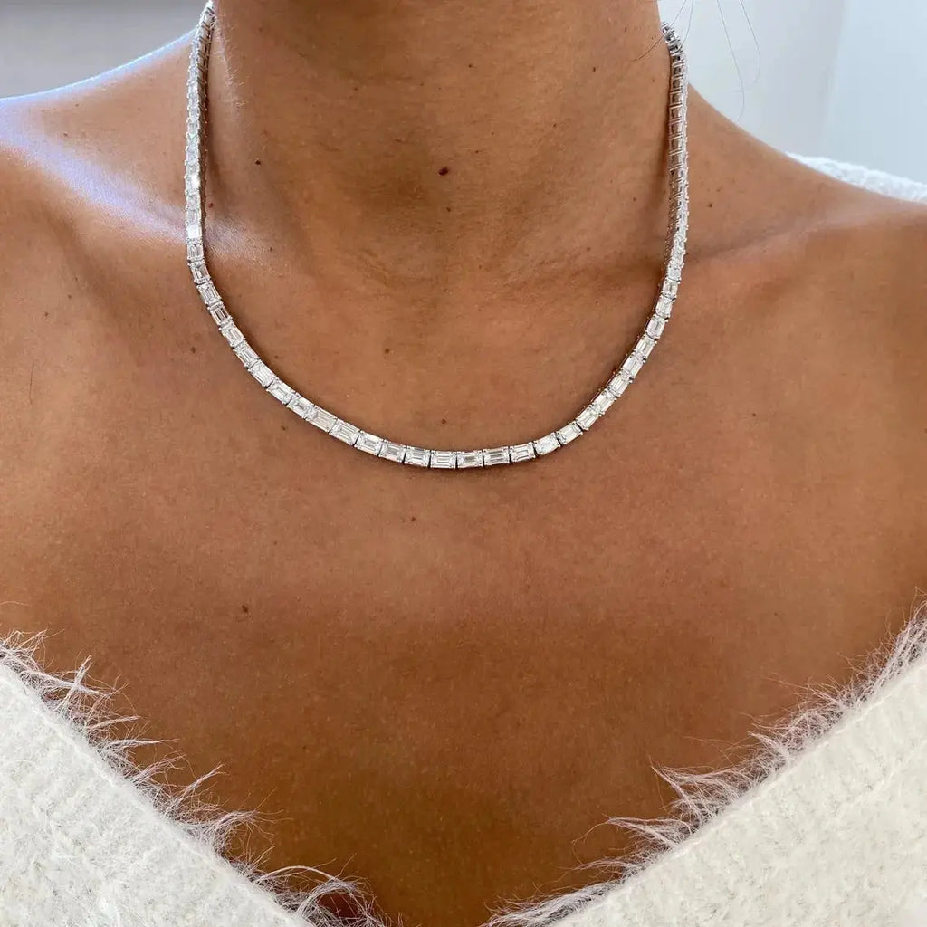 Platinum 37ct Diamond Choker - La Maison Val D'or