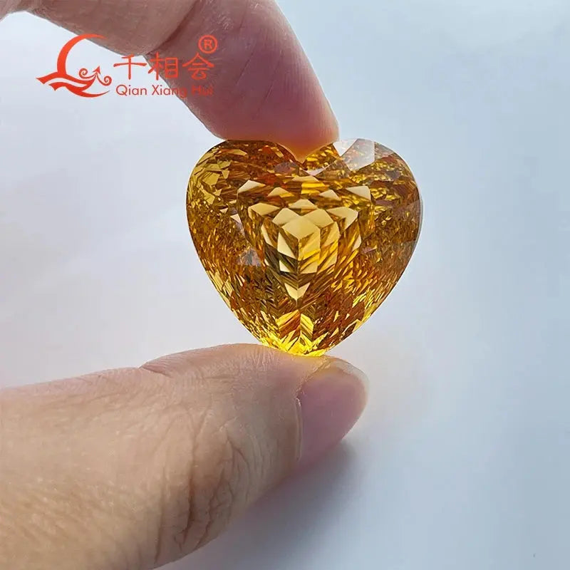 52.46ct Heart Citrine Gem - La Maison Val D'or