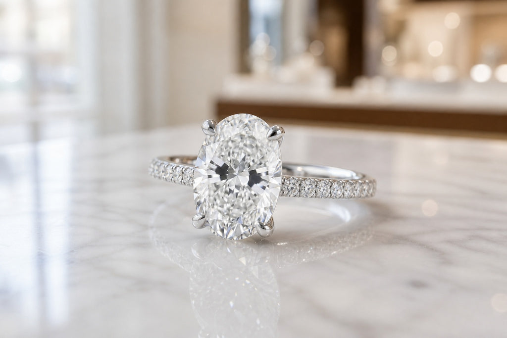 GIA 3.01ct Oval Natural Diamond D VS1 Excellent Cut