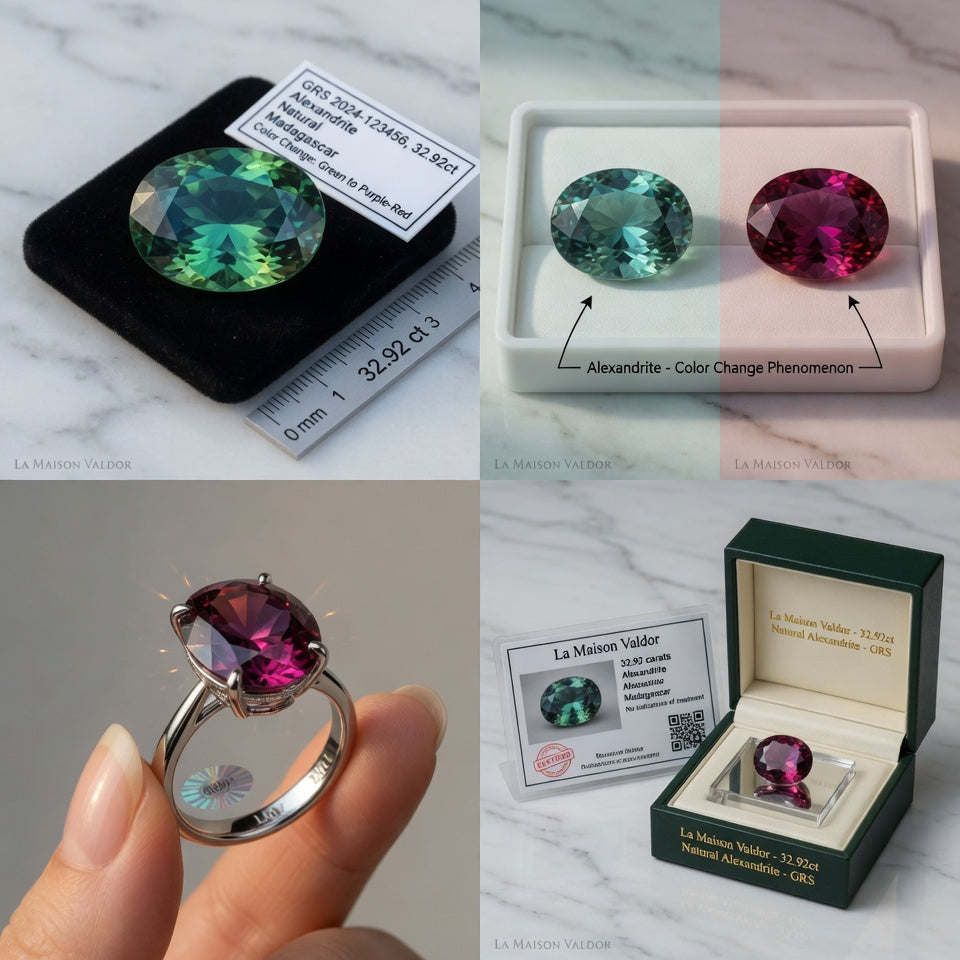 Natural Alexandrite 32.92ct La Maison Val D'or